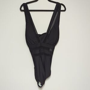 NWT Freshwater Black One Piece Swimsuit